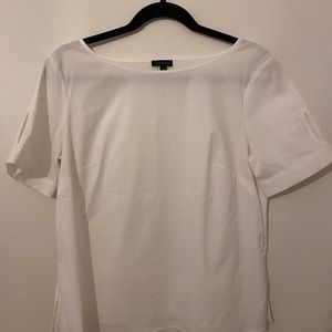 Talbots white blouse size s